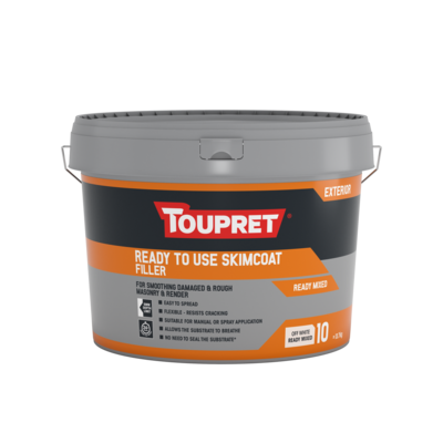 Toupret Exterior Ready To Use Skimcoat Filler 10L