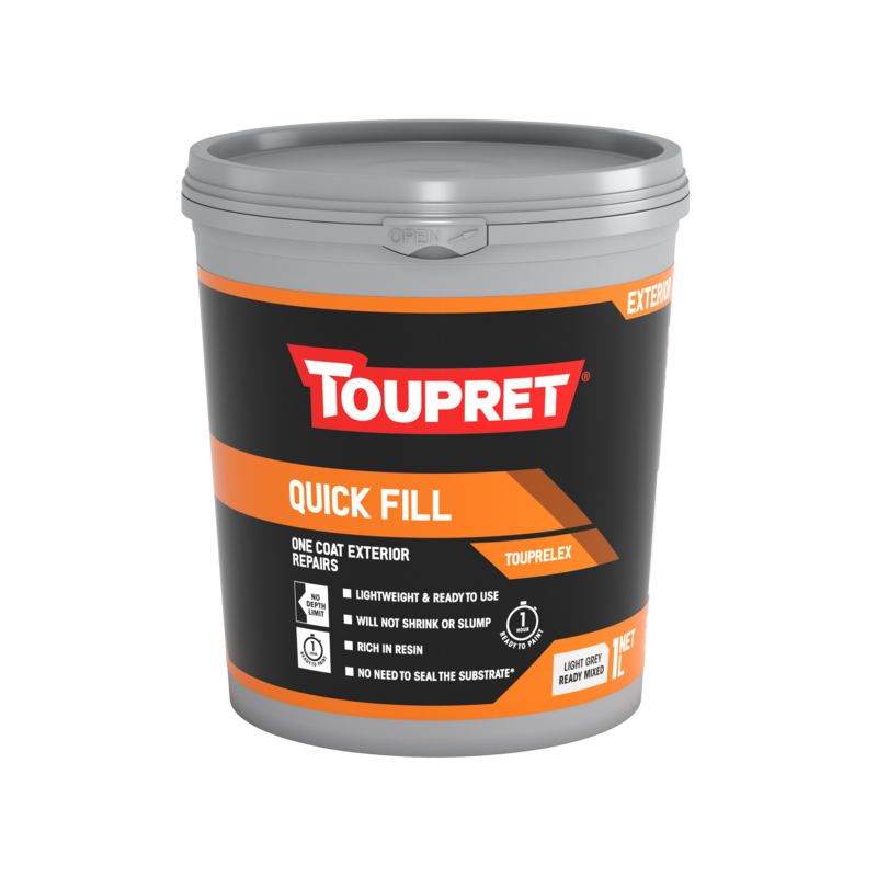Toupret Exterior Quick Fill  1L & 4L