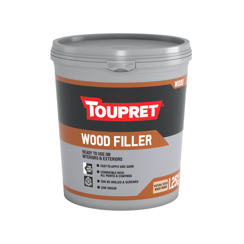 Toupret Interior & Exterior Ready Mixed Wood Filler 0.33KG & 1.25KG