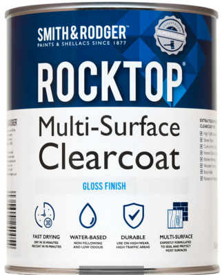 Smith & Rodger Rocktop Gloss 500ml, 1L, 2.5L & 5L (click here to select size) Prices From