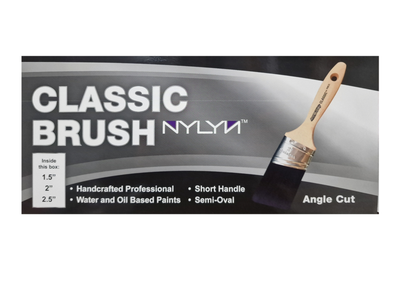 Arroworthy Classic Beavertail Oval Angled 3 Brush Set 1.5", 2" & 2.5"