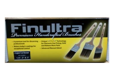 Arroworthy Finultra Oval Angled 3 Brush Set 1.5", 2" & 3"