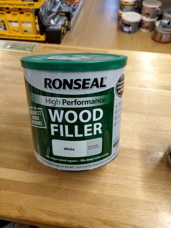Ronseal High Performance 2 part Wood Filler White, 275g to 3.7kg -  click here to select size - Prices From