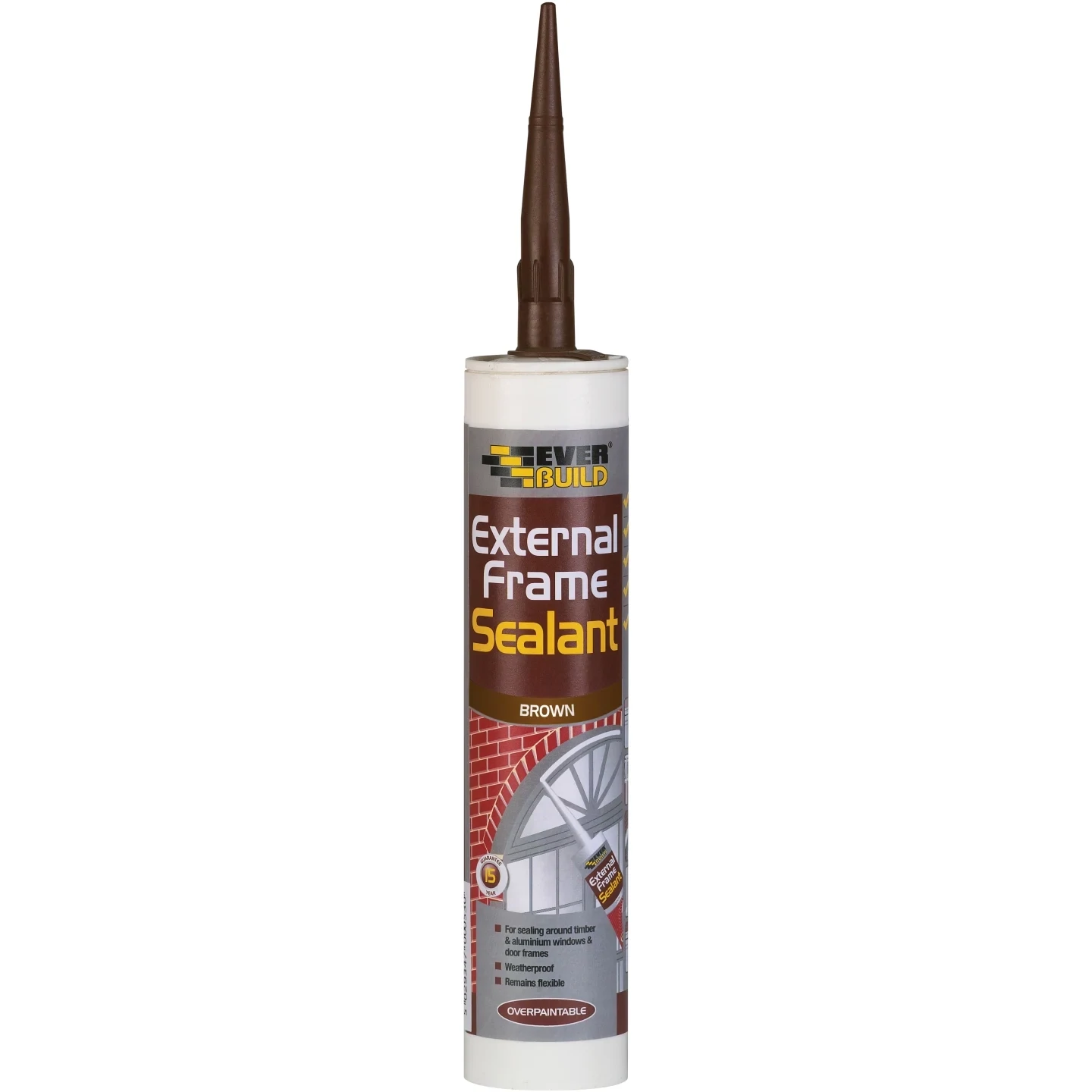 Everbuild External Frame Sealant C3 Tube 290ml White, Brown & Grey - Click here to choose Colour - Prices from
