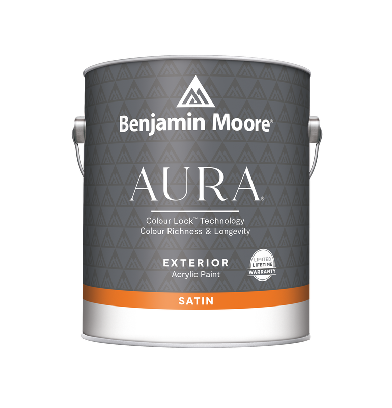 Benjamin Moore Aura Exterior Satin Finish PM-1 Super White 0.94L