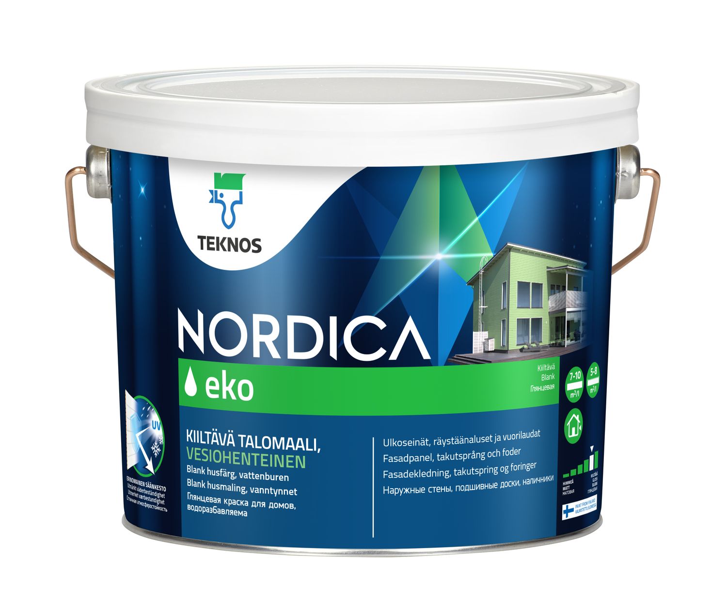 Teknos Nordica Eko Gloss 0.9L to 9L Colour -  (click here to select colour & size) Prices From