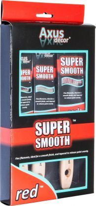 Axus Decor Red Super Smooth 3 Piece Brush Set (1", 1.5", 2")