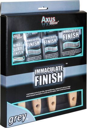 Axus Decor S Finish 4 Piece Brush Set (1 x 1.5", 2 x 2" & 1 x 3")