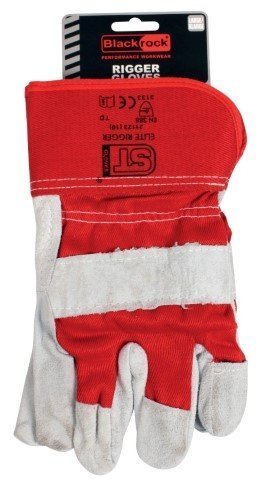 ​ProDec Black Rock Leather Split Med Quailty Rigger Gloves
