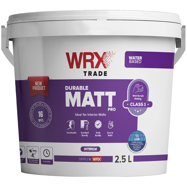 WRX Durable Matt Pro White 1L - 7.5L (click here to select size) Prices From