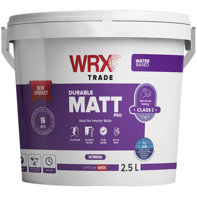 WRX Durable Matt Pro White 1L - 7.5L (click here to select size) Prices From