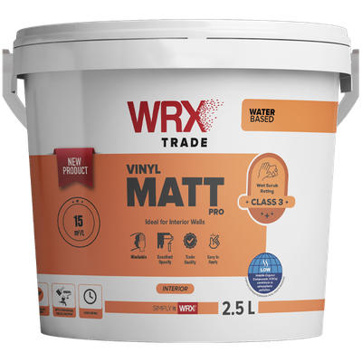 WRX Vinyl Matt Pro White 1L - 7.5L (click here to select size) Prices From