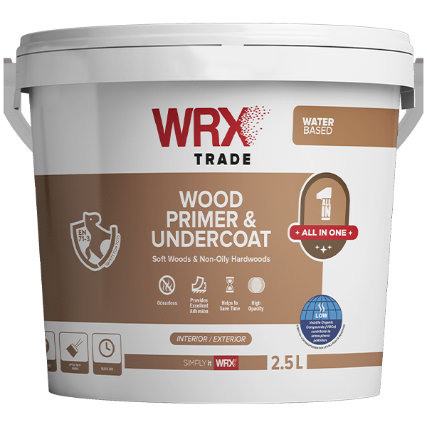 WRX Quick Dry Wood Primer & Undercoat White 1L - 5L (click here to select size) Prices From