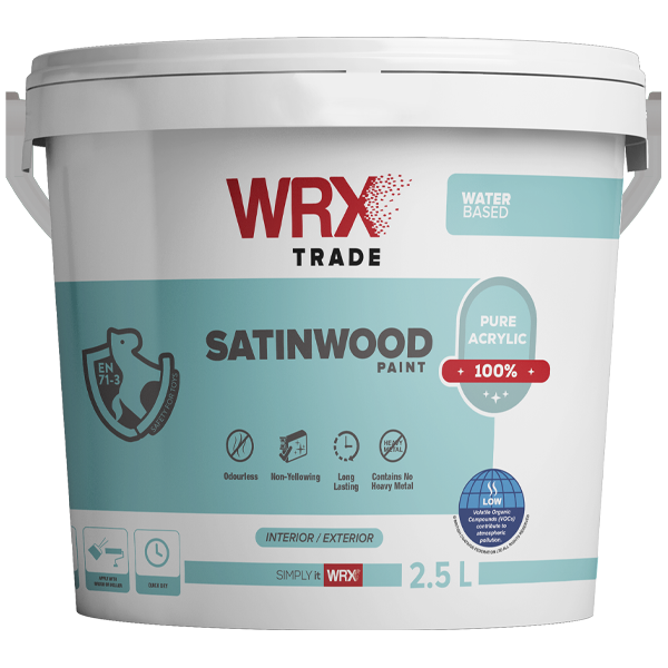 WRX Quick Dry Satinwood White 1L - 5L (click here to select size) Prices From