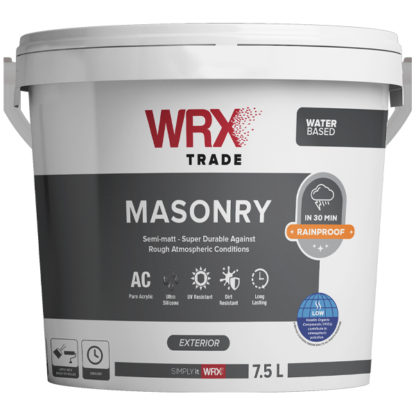WRX Trade Masonry Paint White 7.5L