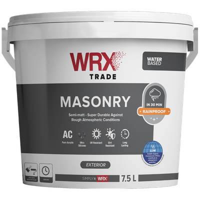 WRX Trade Masonry Paint White 7.5L