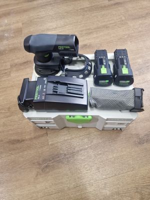 Festool ETSC 125 18V Sander Kit, 2 Batteries, Charger & Box - BRAND NEW - 3 YEARS FESTOOL WARRANTY