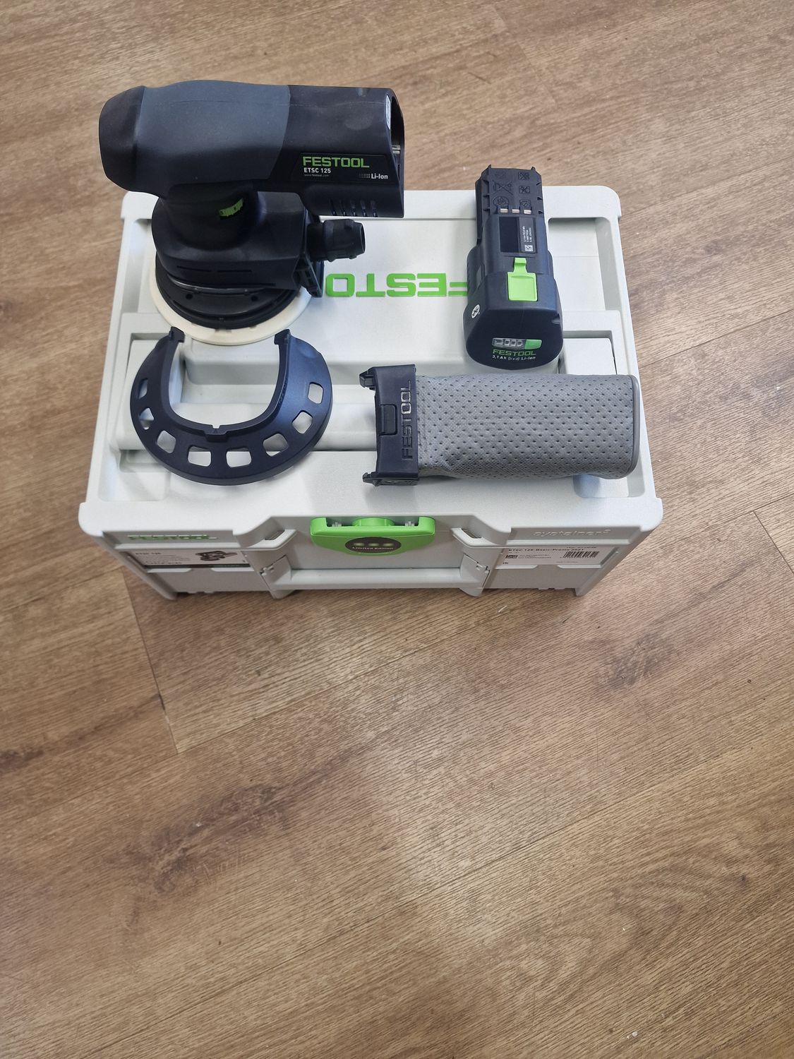 Festool ETSC 125 18V Sander Kit, BOX, ONE Battery, NO Charger  - BRAND NEW - 3 YEARS FESTOOL WARRANTY