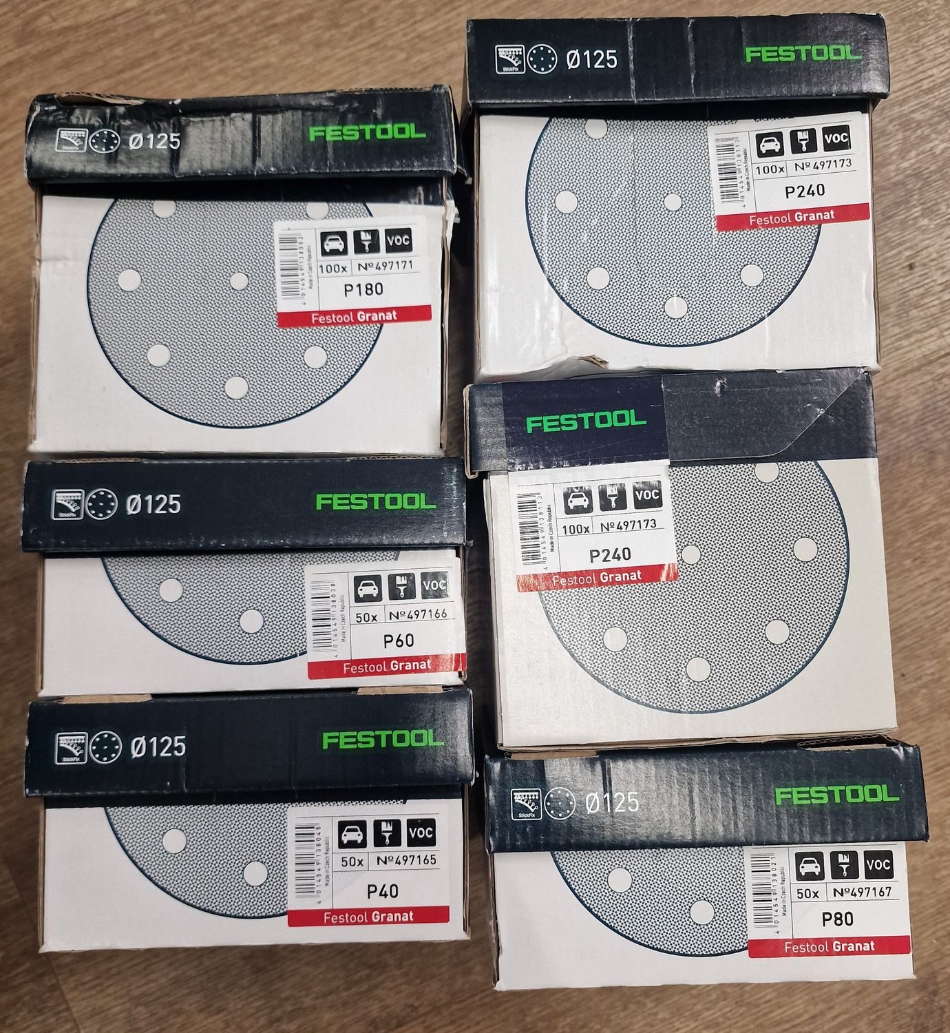 Festool 125MM ROUND SANDING DISCS - BARGAIN BULK BUY