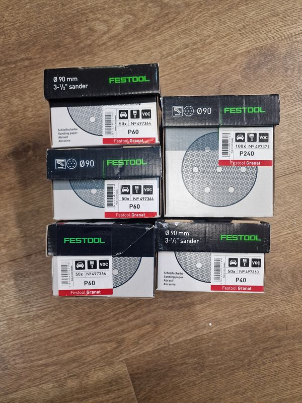 Festool 90MM ROUND SANDING DISCS - BARGAIN BULK BUY