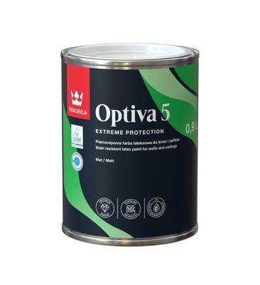 Tikkurila Optiva 5 Matt 0.9L White