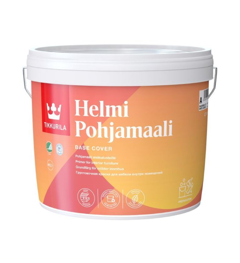 Tikkurila Helmi Matt acrylate Primer 2.7L Colour Mix - CLICK FOR BULK BUY DISCOUNTS