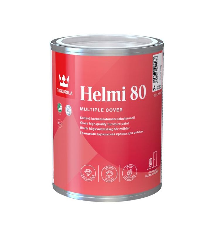 Tikkurila Helmi 80 Acrylic Gloss 0.9L Colour Mix