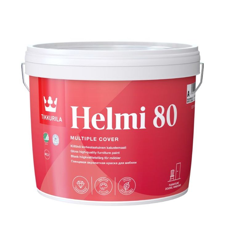 Tikkurila Helmi 80 Acrylic Gloss 2.7L Colour Mix - CLICK FOR BULK BUY DISCOUNTS