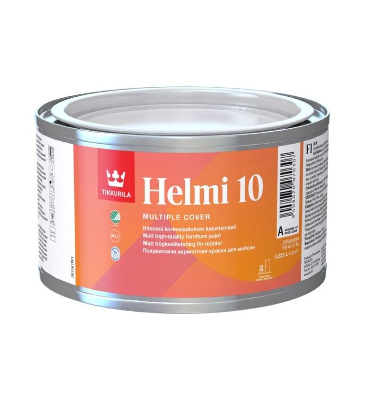 Tikkurila Helmi 10 Acrylic Matt 0.225L WHITE