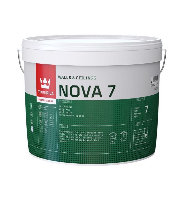 Tikkurila Nova 7 Soft Sheen 9L Colour Mix