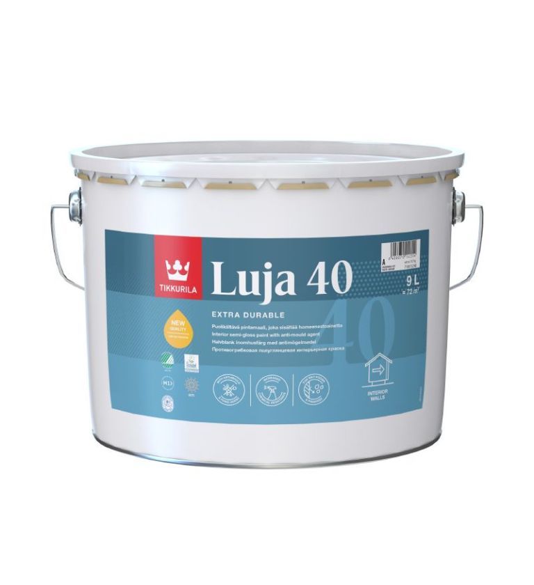 Tikkurila Luja 40, Acrylic Satin 9L Colour Mix