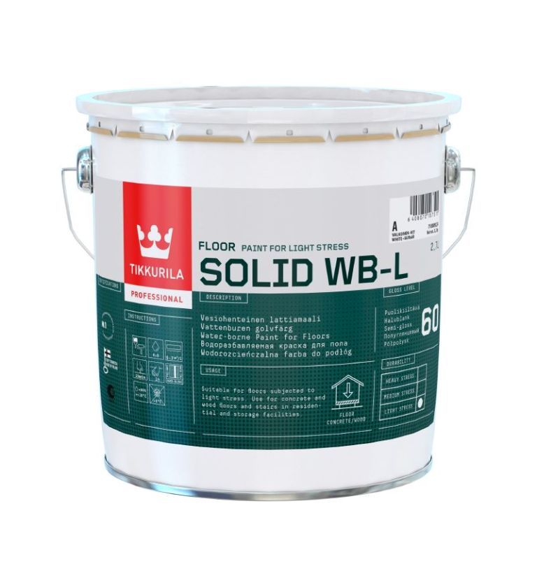 Tikkurila Solid WB-L Floor Paint - 3L, 10L & 20L (click here to select colour & size) Prices From