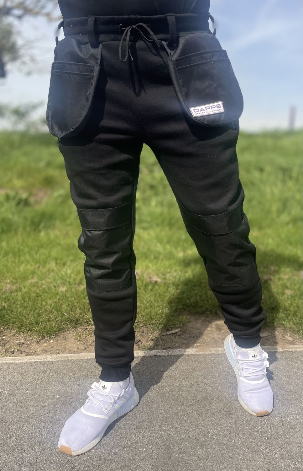 Dapps BLACK Work JOGGERS - Sixes - S, M, L, XL & XXL (click here to select size) SEE SIZE CHART