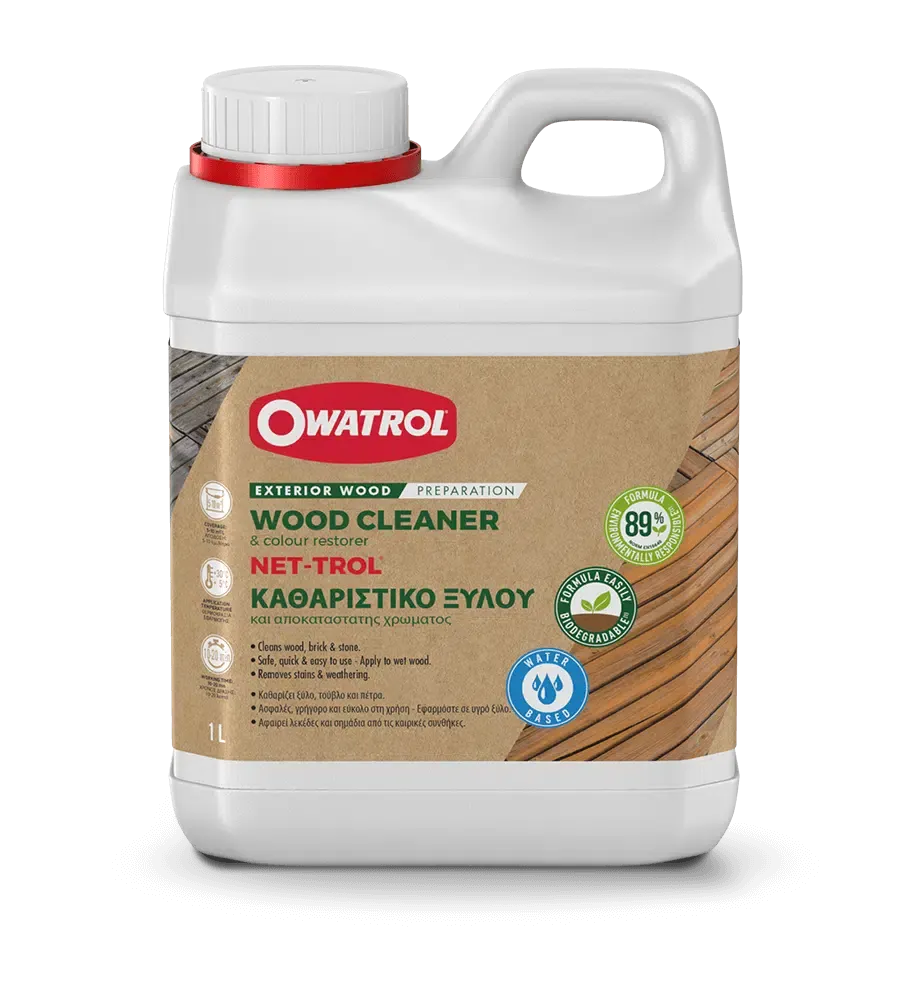 Owatrol Net-trol Wood Cleaner, Neutraliser & Colour Restorer 1L
