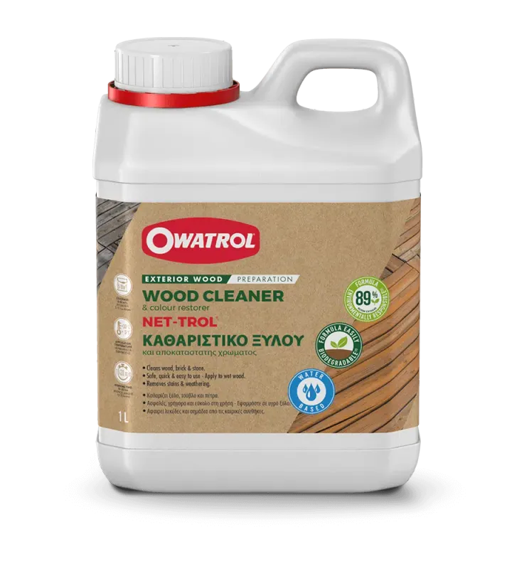 Owatrol Net-trol Wood Cleaner, Neutraliser & Colour Restorer 1L