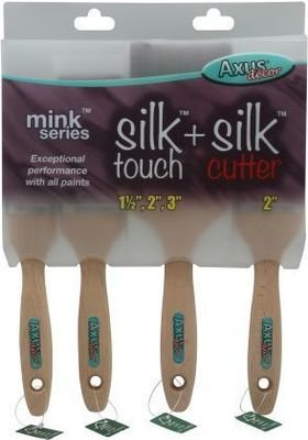 Axus Decor Mink Series Silk Touch & Silk Cutter 4 Brush Set