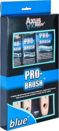 Axus Decor Blue Pro-Brush 3 Piece Brush Set (1", 1.5", 2")