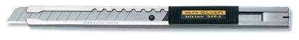 OLFA SVR-2 Ultra Slim Stainless Steel 9mm Cutter with Auto-Lock