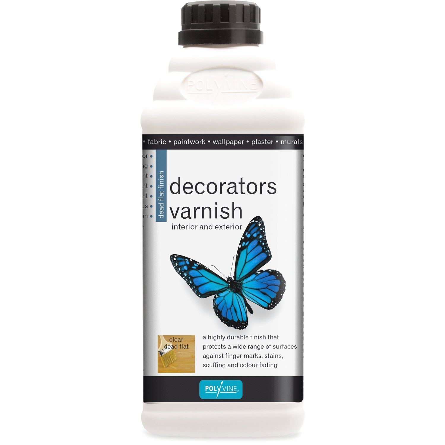 Polyvine Decorators Varnish Dead Flat, Satin or Gloss (Click to see prices and to select finish & size) Prices From
