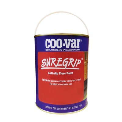 Coo-Var Suregrip Anti-Slip Safety Floor Paint  (Click to select Size and Colour) Prices From