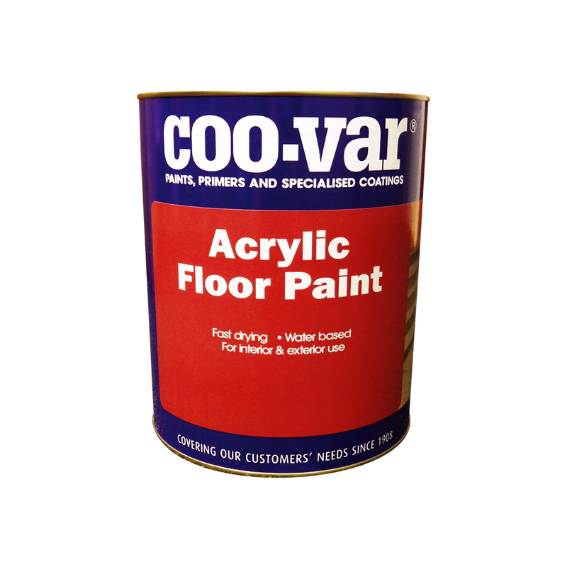 Coo-Var Acrylic Floor Paint  (Click to select Size and Colour) Prices From