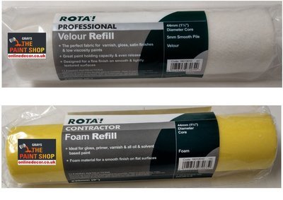 Rota 9" x 1.75" Core Gloss Rollers 2 Choices (click here to select product) Prices From