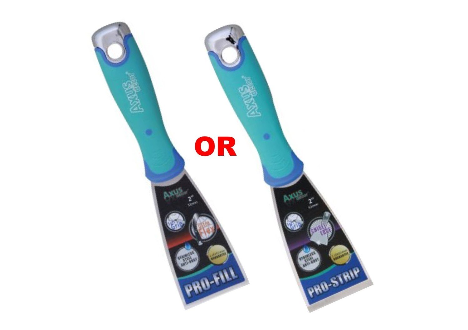 Axus Decor Pro-Strip Or Pro-Fill Knifes 1" to 6" (click here to select Type & Size) Prices From