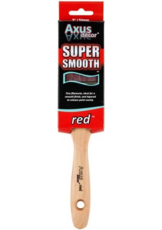AXUS Decor Red Super Smooth Brush  1" to 3" (click here to select size)Prices From