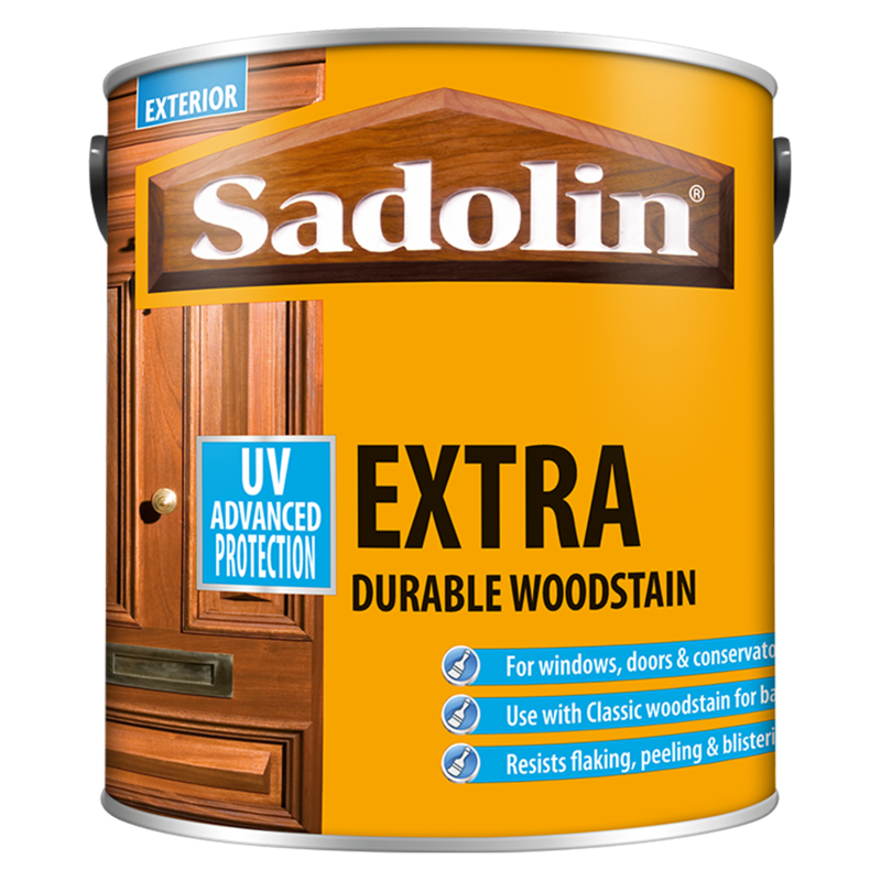 Sadolin Extra Durable Woodstain 1L, 2.5L & 5L (click here to select, colour & size) Prices From