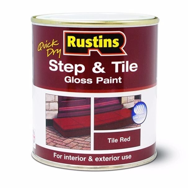 Rustins Quick Dry Step & Tile Gloss Red 500ml