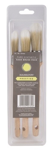 Hamilton Prestige Synthetic Sash 3 Brush Set (15mm, 18mm &  21mm