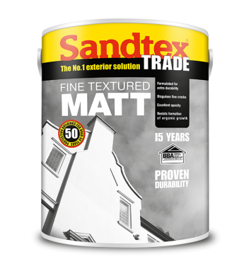 Sandtex Trade Fine Textured Matt MIXED COLOUR - 5L  Please call with your requirements and for prices