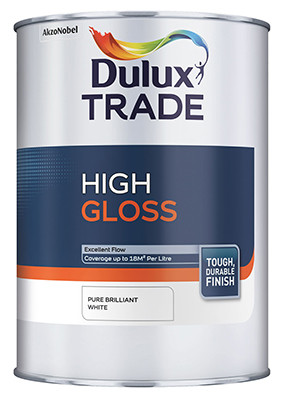 Dulux Trade Gloss Brilliant White - 1L, 2.5, & 5L Call for prices