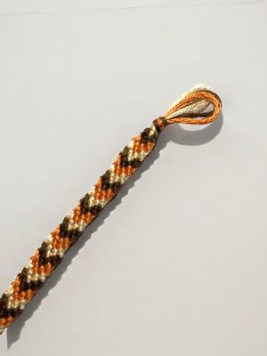 Orange Chevron Thread Bracelet